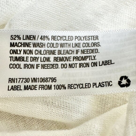 A New Day Top Womens XS White V-Neck Short Sleeve Front Twist Detail - Picture 7 of 9